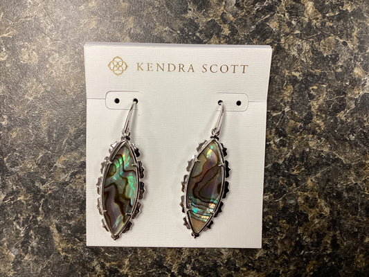 Genevieve silver abalone drop e