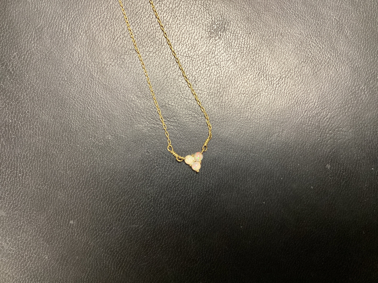 Triad Necklace 16" Opalescent