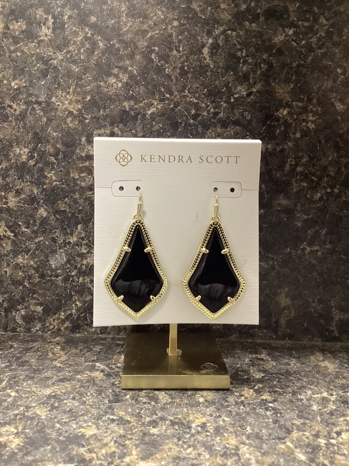 Alex gold black earrings