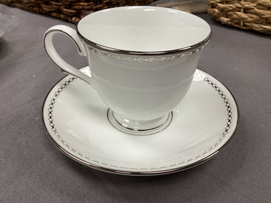 Pearl Platinum Cup and Saucer