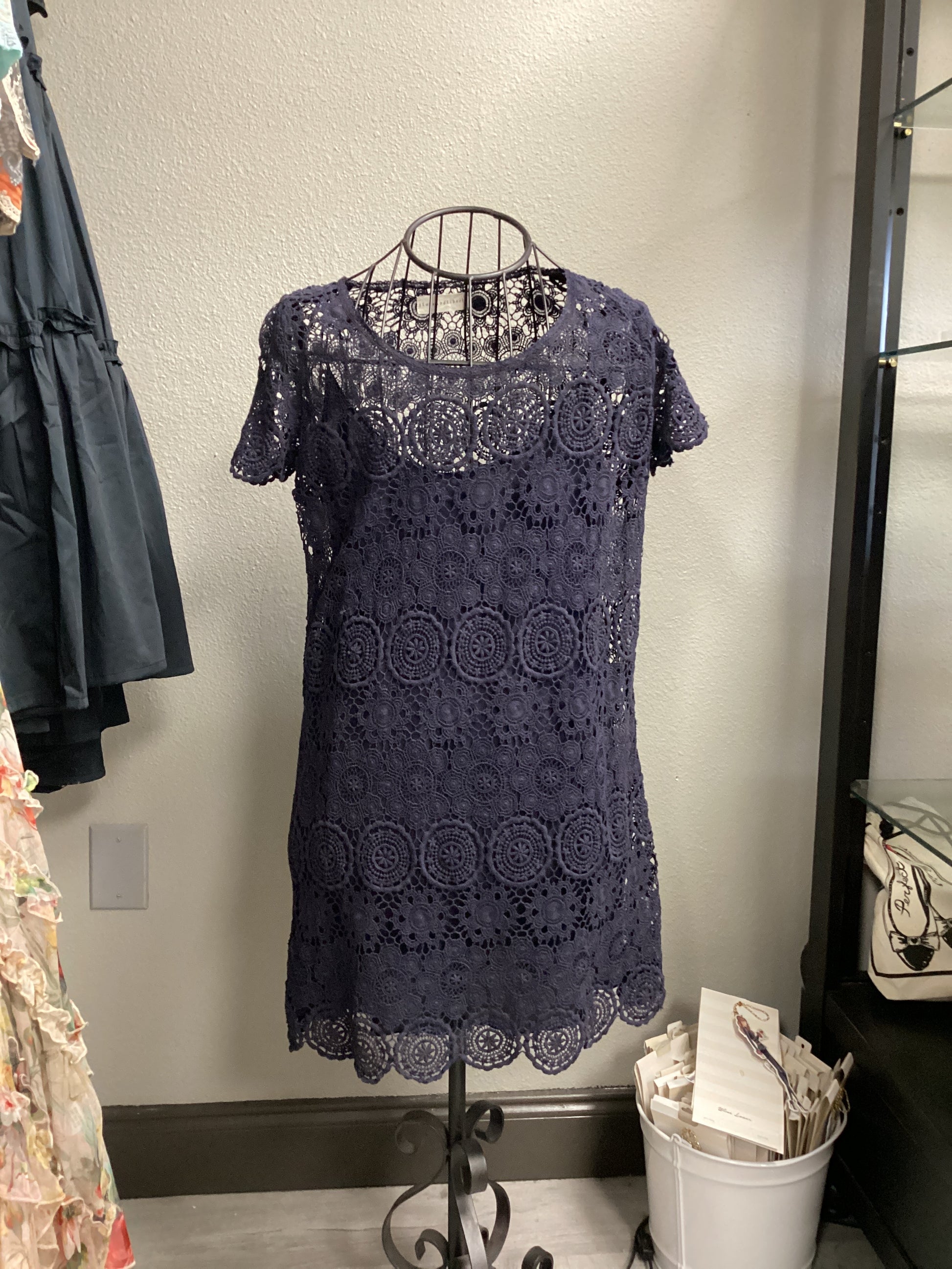 Cena Crochet Dress Capri Blue Small The Very Thing Cena Crochet Dress Capri Blue Small The Very Thing