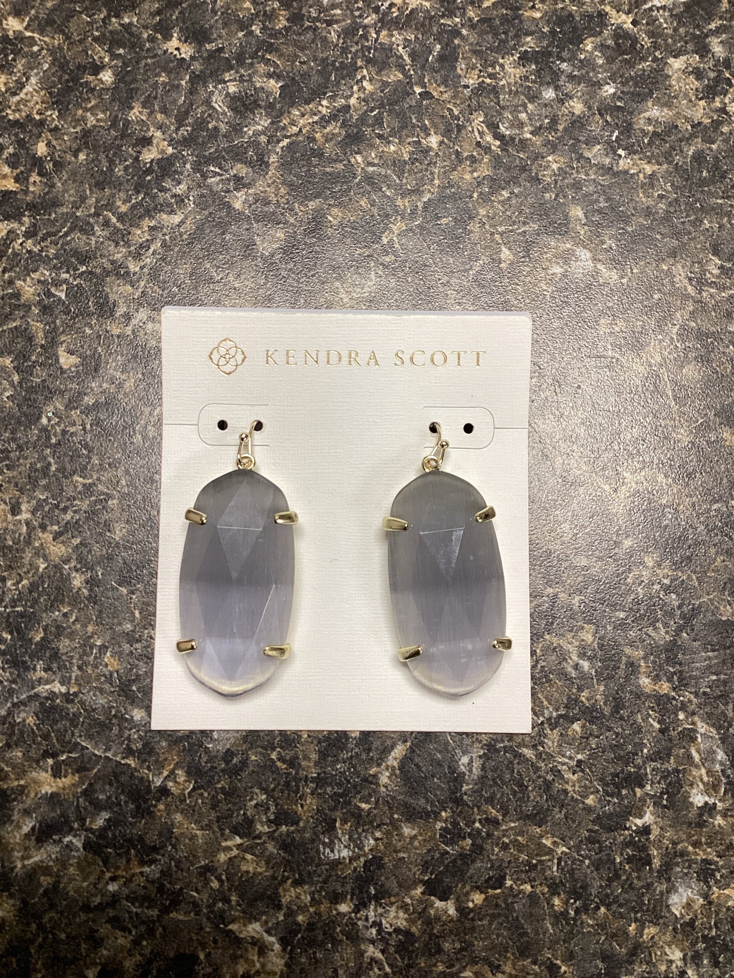 Esme gold slate earrings