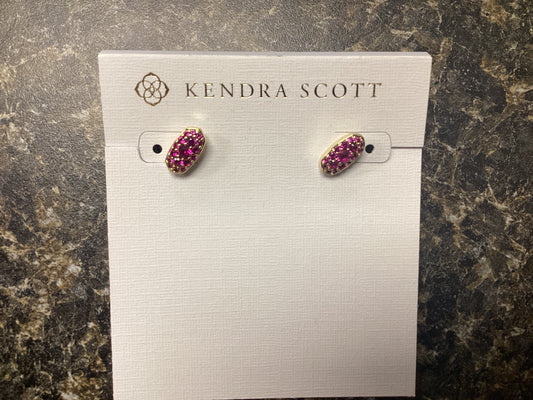 Grayson gold ruby stud earrings