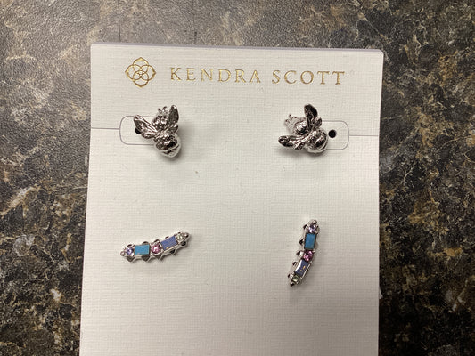Devin silver pastel crystal set