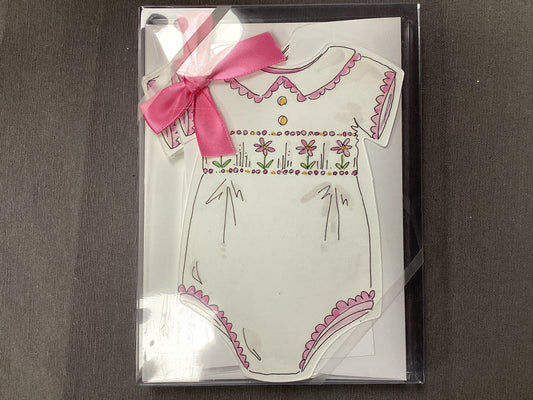 Smocked Pink Outfit invite