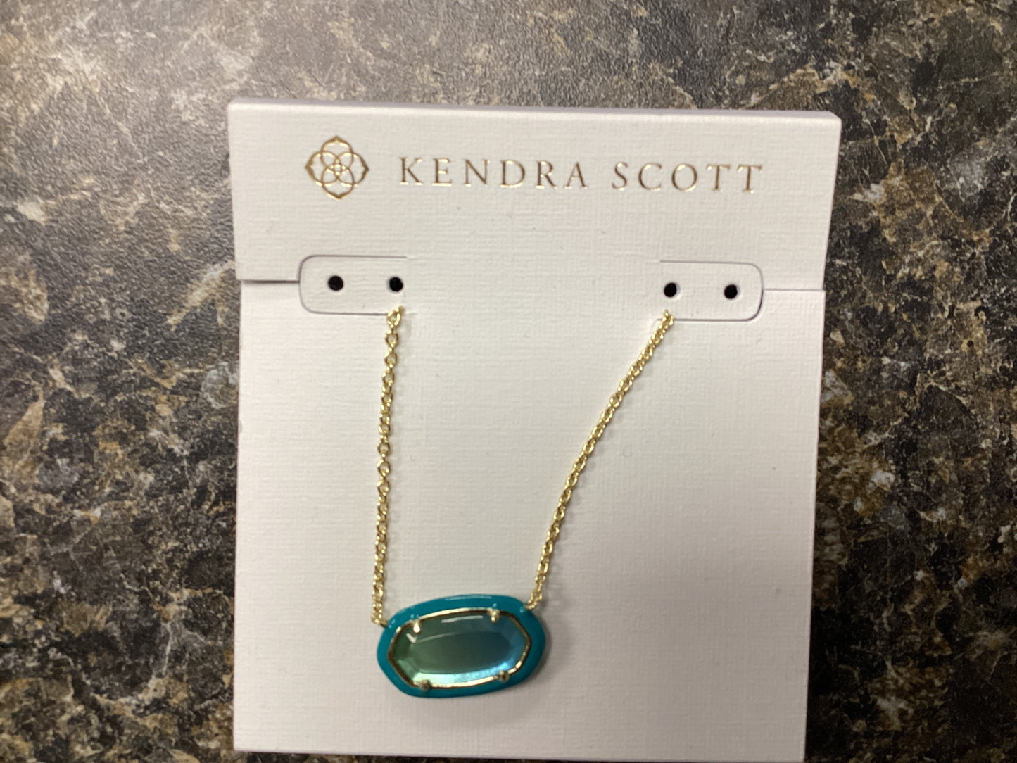 Elisa gold sea green enamel nec