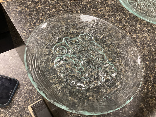 grape glass salad plates