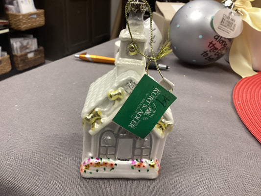 glass church ornament