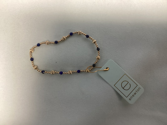 Dignity sincerity pattern 4mm bracelet Lapis