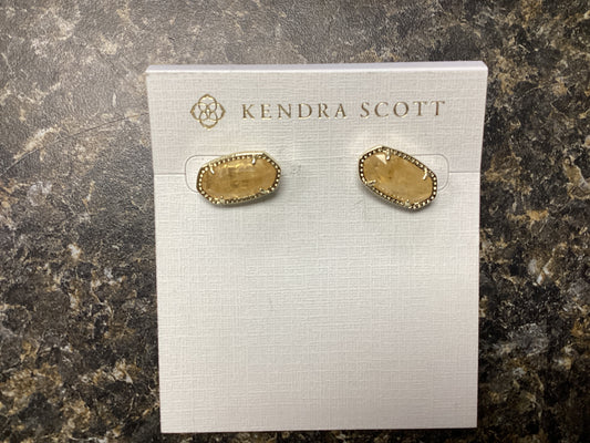 Ellie gold citrine earrings