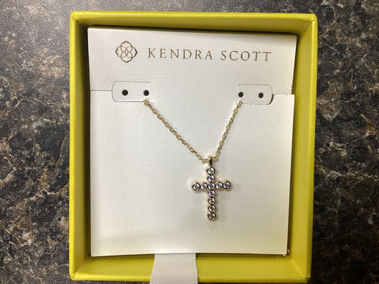 Cross Crystal Pendant Necklace Boxed