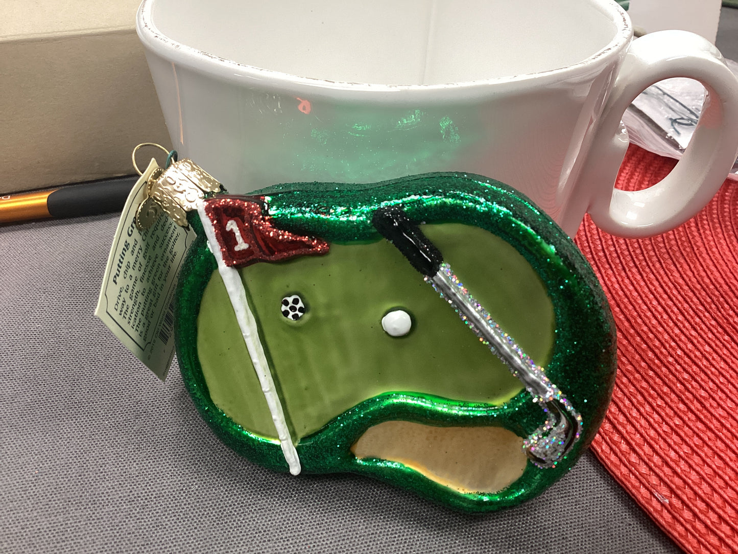 Putting green ornament