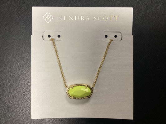 Elisa gold neon yellow necklace