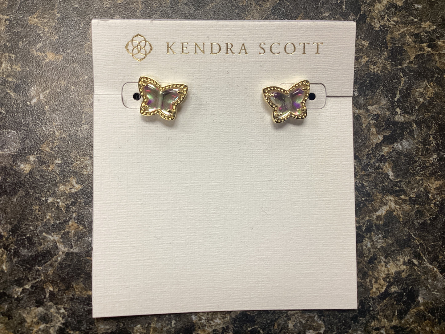 Lillia butterfly gold dich stud earring
