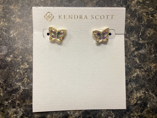 Lillia butterfly gold dich stud earring