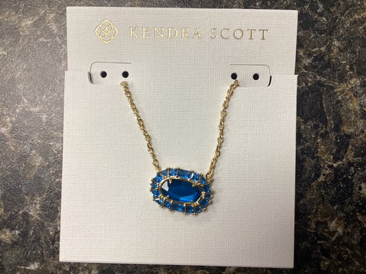 Elisa Crystal Framed Pendant Necklace