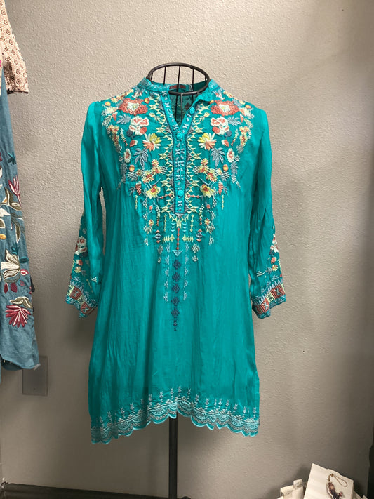 Vicenza turquoise tunic Small