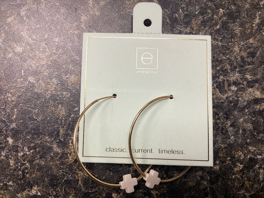 Endless Gold Off White Hoop earrings