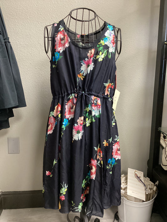 Floral Drawstring Dress Large