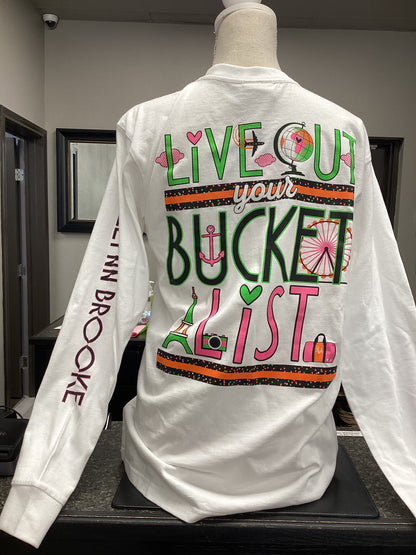 Long Sleeve - Live Out Your Bucket List - Small