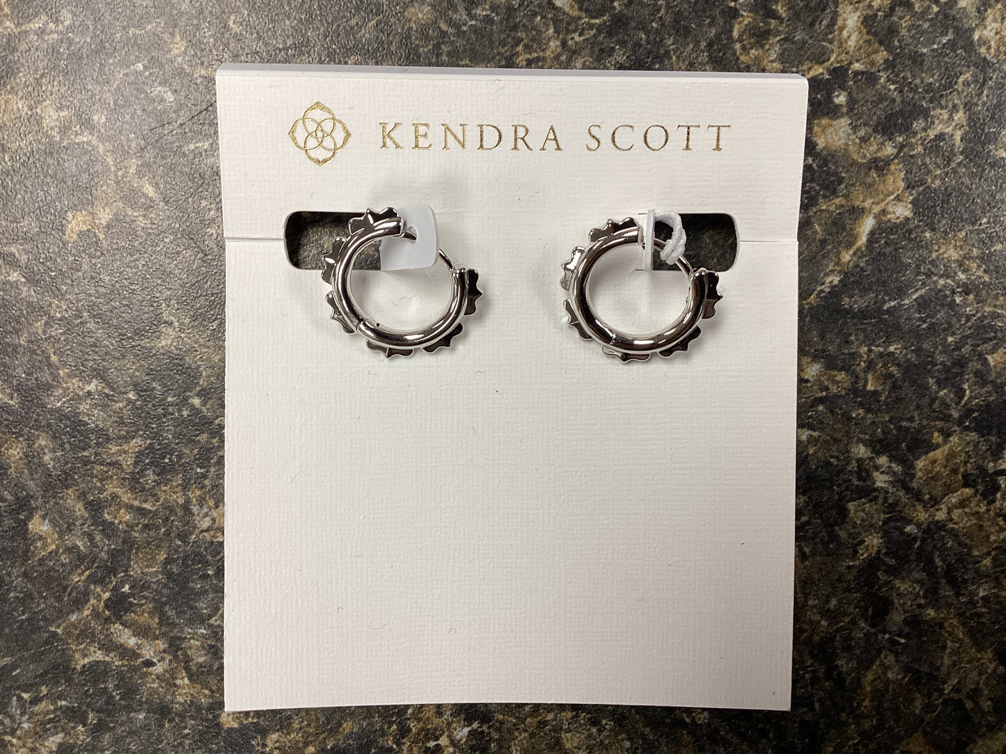 Genevieve silver huggie hoops
