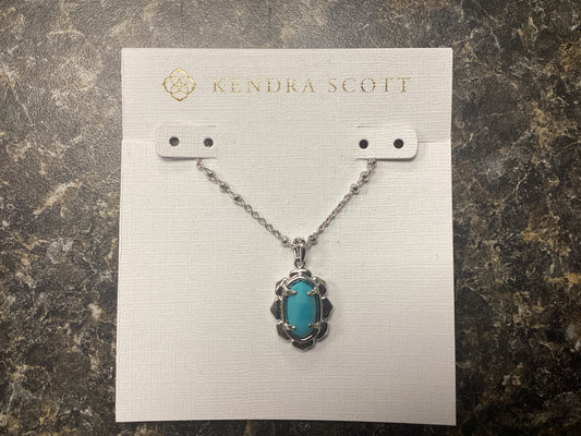 Piper silver turquoise necklace