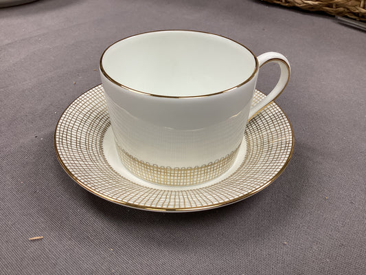 Gilded Gold Weave cup & saucer