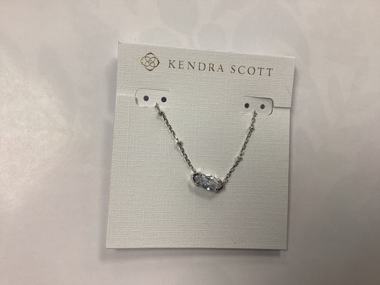 Genevieve silver crystal necklace