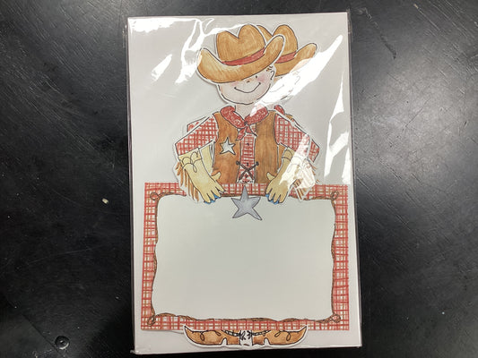 Lil' Buckaroo invitations pack of 10