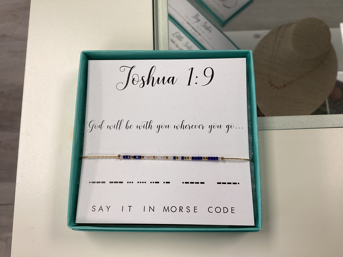 Joshua 1:9 Morse Code bracelet