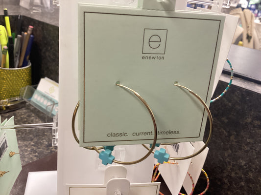 Cross Gold Mint stud earrings