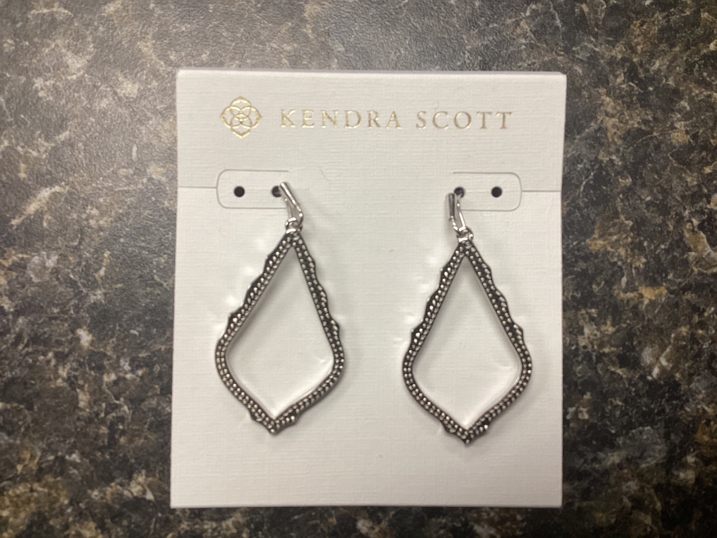 Sophia rhodium earrings