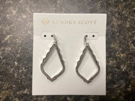 Sophia rhodium earrings