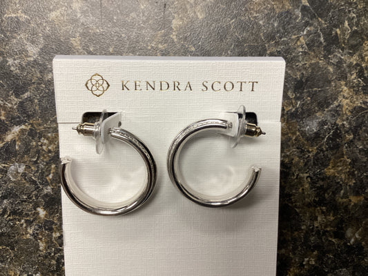 Merritt silver hoop earrings