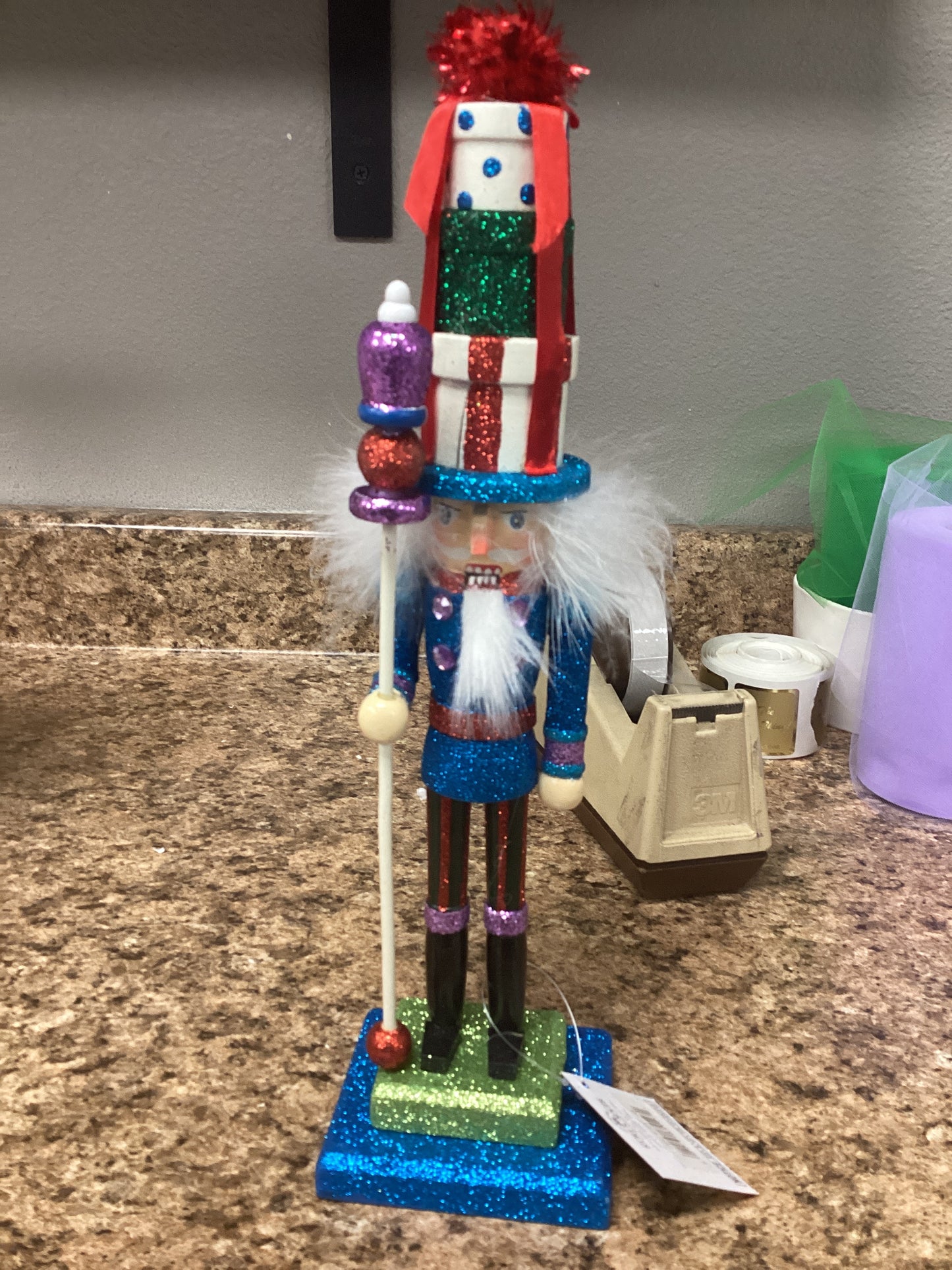 Multi Presents Hat Nutcracker