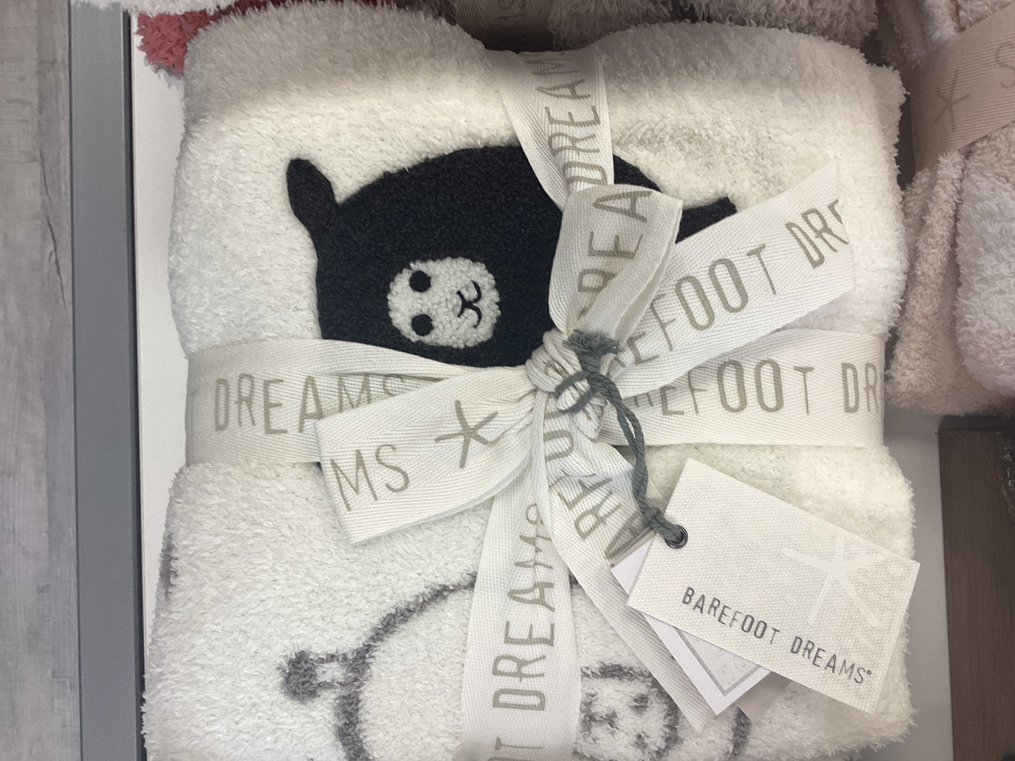 Cozy chic black sheep baby blanket
