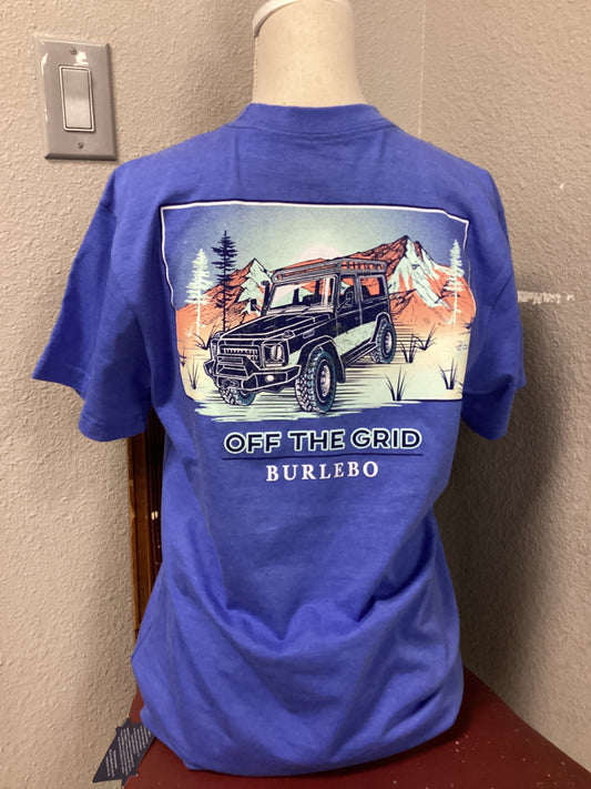 Off the Grid Blue - Short Sleeve Medium Shirt