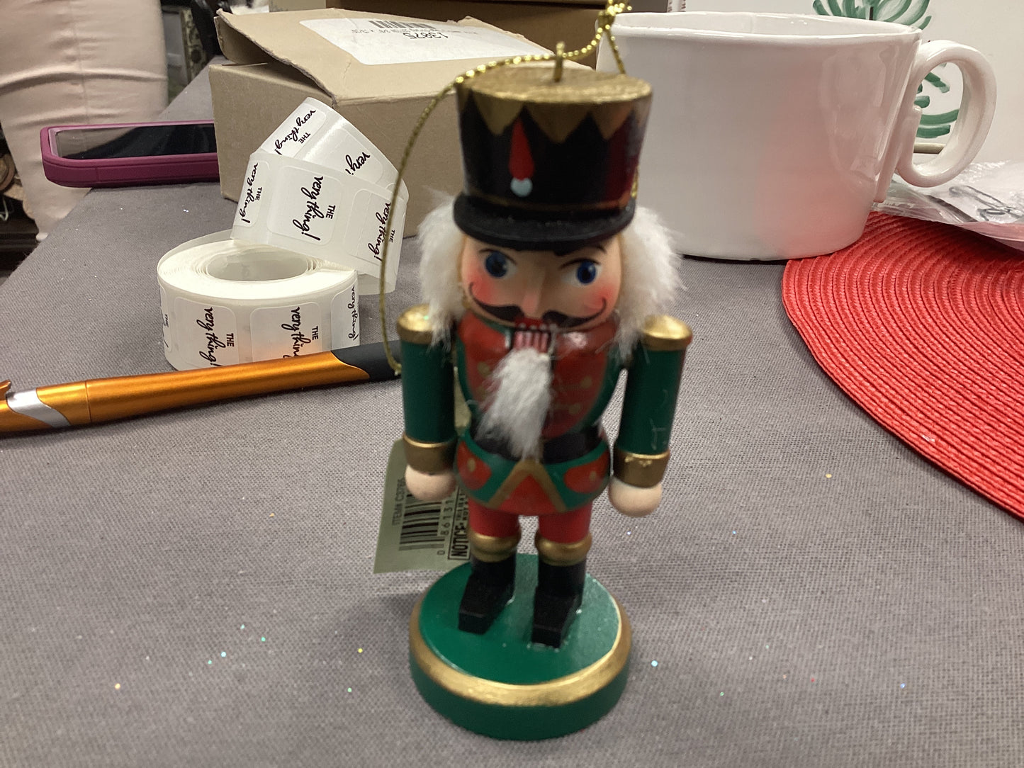 4" Wooden Nutcracker ornament
