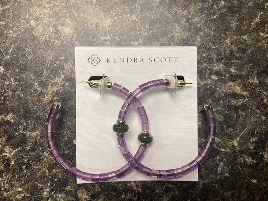 Insley gold purple amethys hoop