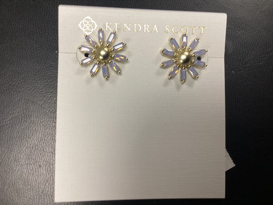 Madison Daisy gold pink stud earrings