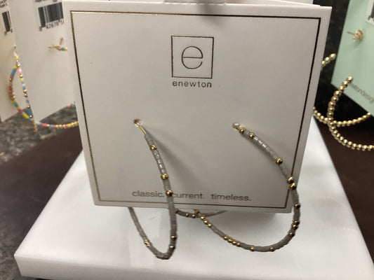 Hope Unwritten sand hoop earrings