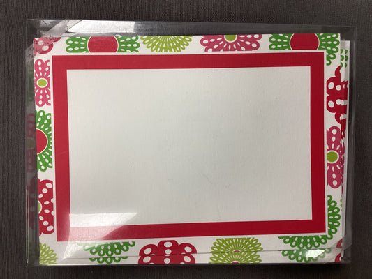 Red/Lime flower Invite