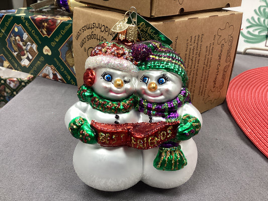 Best Friends Snowman ornament