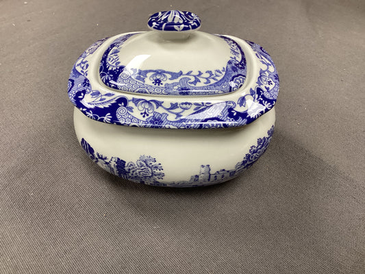 BLUE ITALIAN SUGAR BOWL