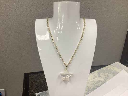 Jae Star gold ivory long necklace