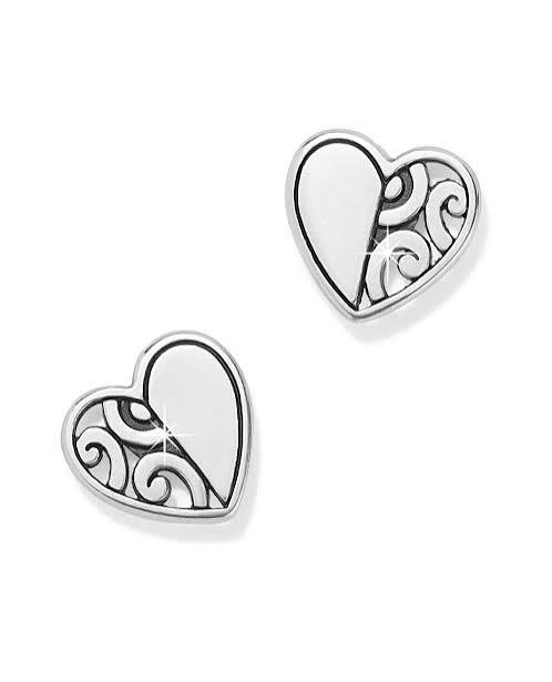 Deco Bright Heart Mini Post Earrings