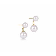 Classic Pearl 8mm Ball Drop Stud - Pearl