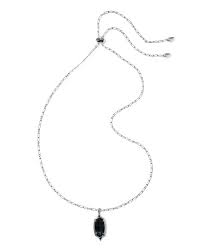 Dani Step Silver Dark Indigo Long Necklace