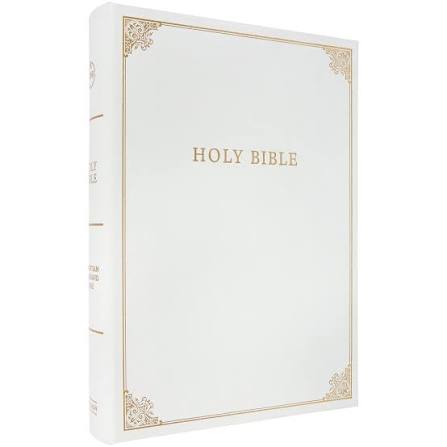 Family Bible NIV White with gold trim