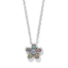 Enchanting Gem Flower Necklace